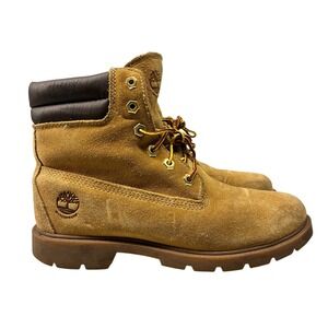 Timberland Waterproof Ankle Boots Wheat Suede Lug Sole Womens 8.5 A1TXQ Outdoor